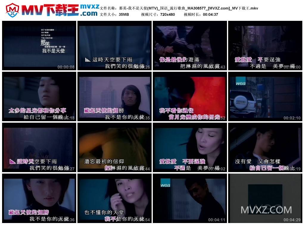 那英-我不是天使(MTV)_国语_流行歌曲_MA308577